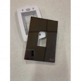 Placa p/ 1 Interruptor Vertical 4x2 - Recta Espelhada Fume